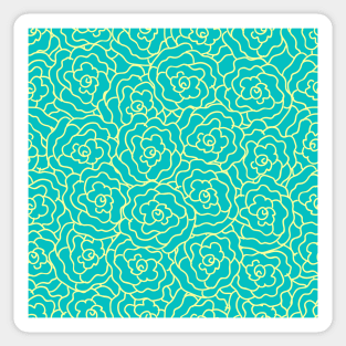 Elegance Seamless pattern with flowers Sticker